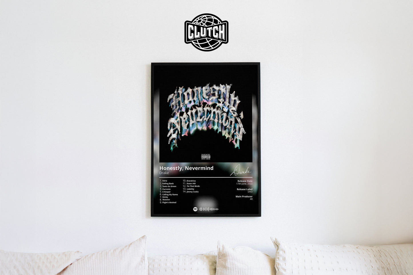 Drake 'Honestly, Nevermind' Album Poster