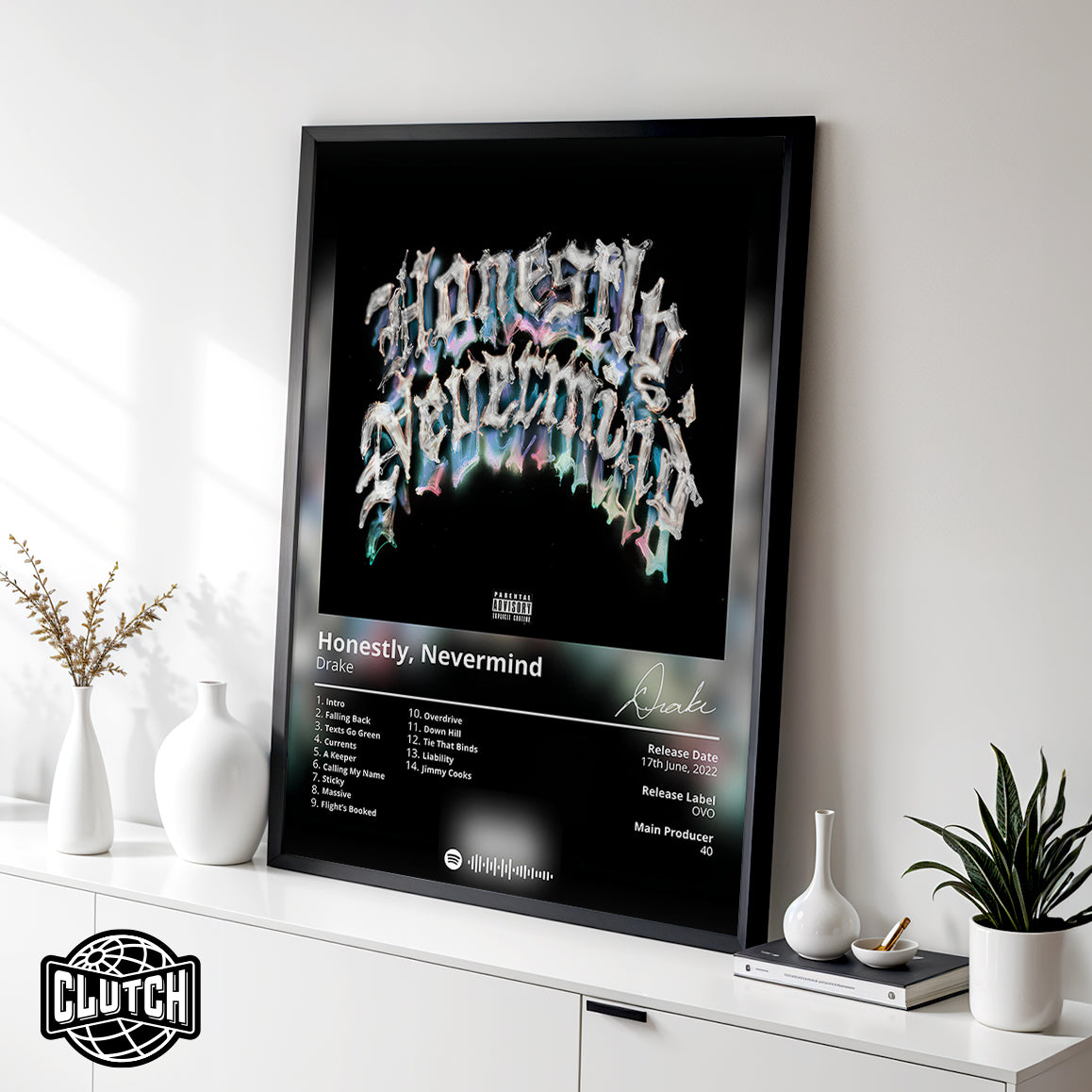 Drake 'Honestly, Nevermind' Album Poster