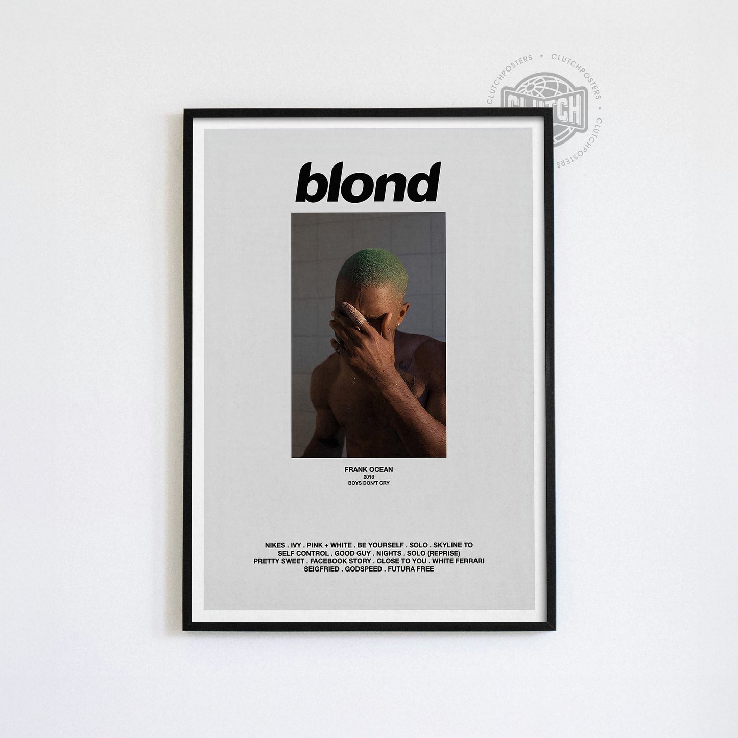 Frank Ocean 'Blond' Classic Poster