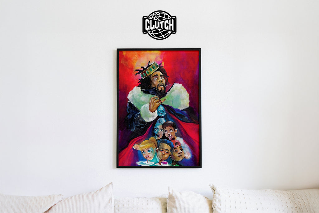 J Cole Painted Poster