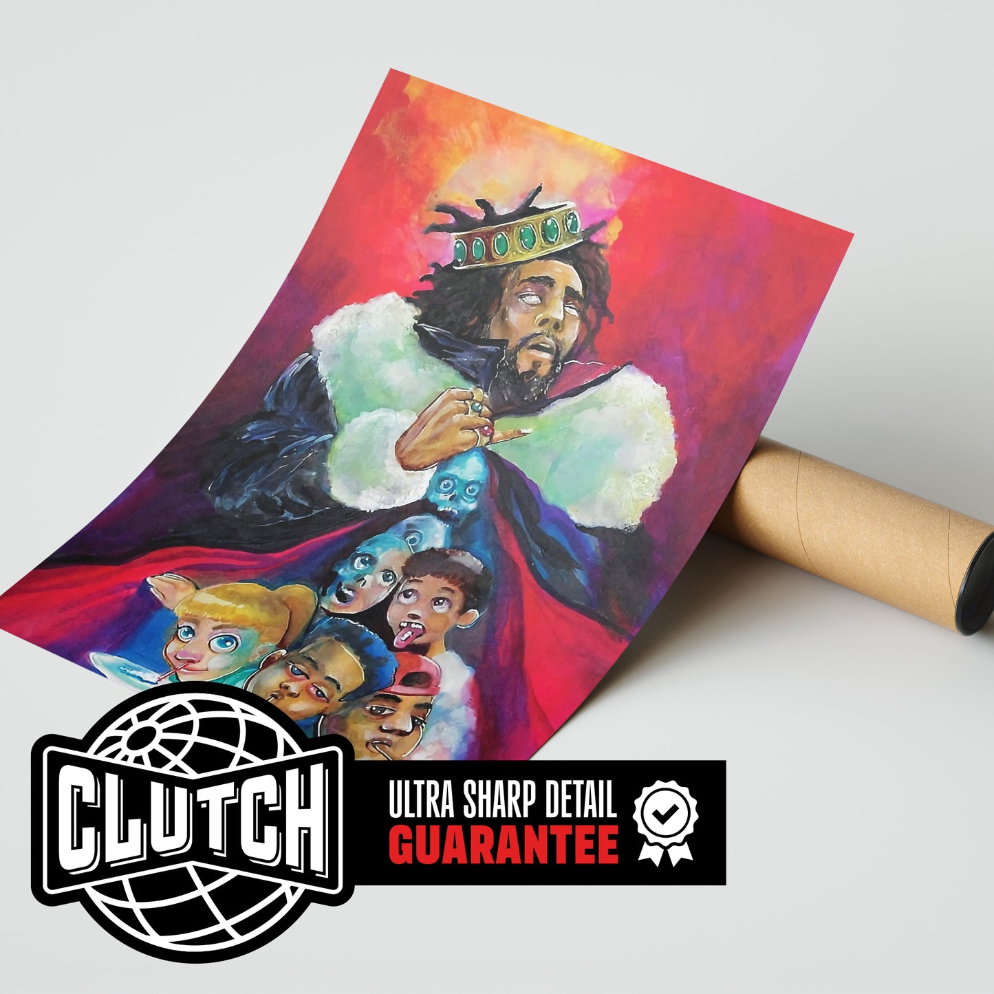 J Cole Painted Poster