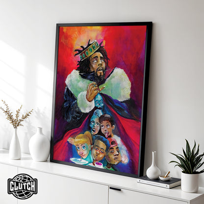 J Cole Painted Poster