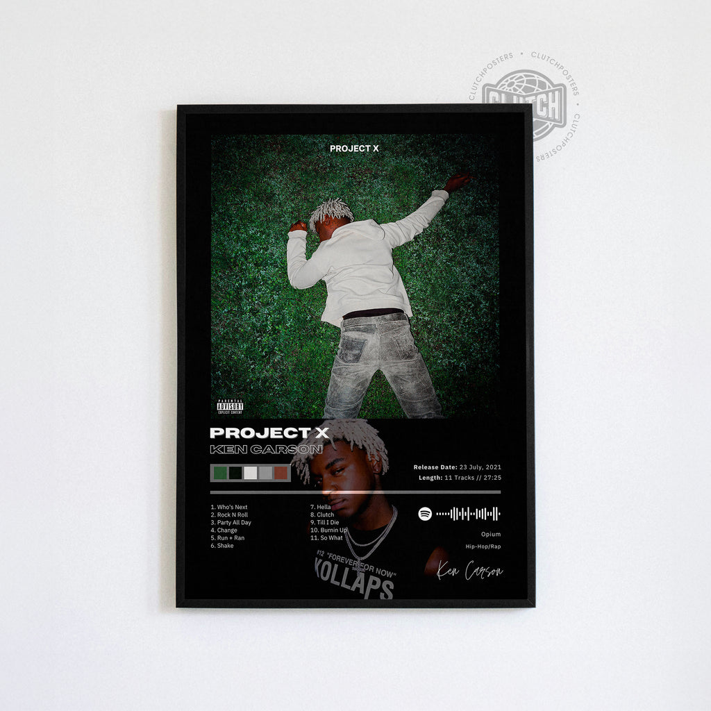 Ken Carson 'Project X' Album Poster