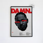 Kendrick Lamar 'Damn' Tracklist Poster