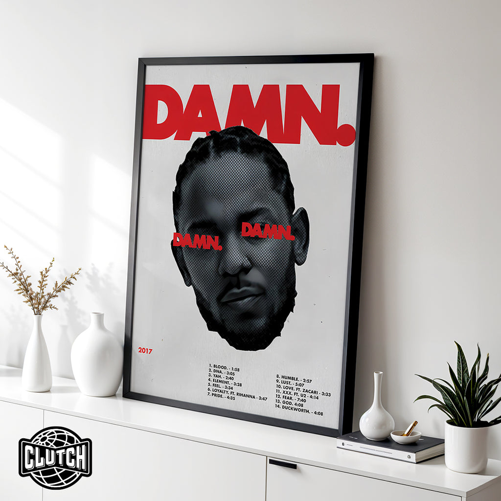 Kendrick Lamar 'Damn' Tracklist Poster