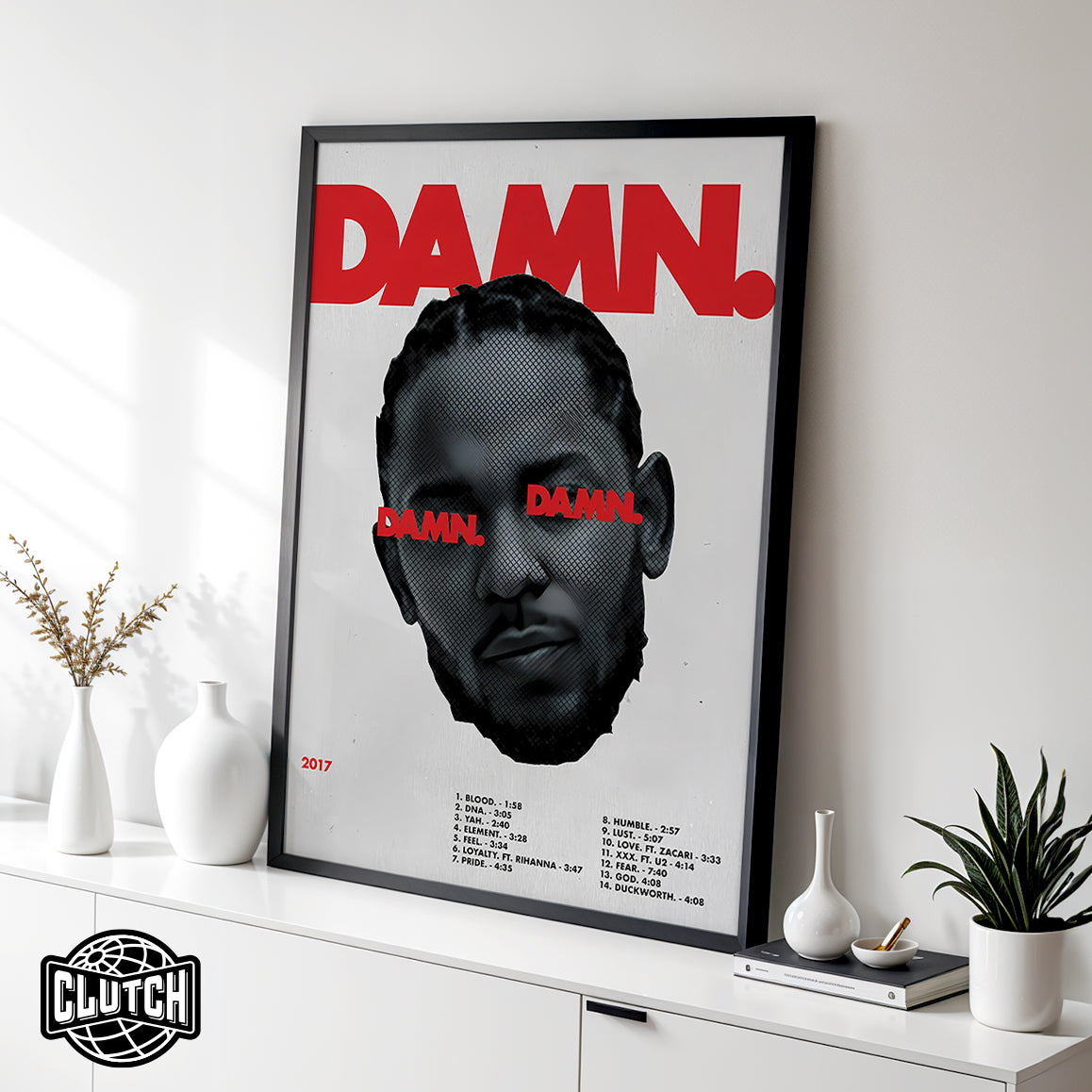 Kendrick Lamar 'Damn' Tracklist Poster