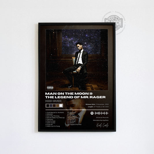 Kid Cudi 'Man On The Moon II: The Legend of Mr. Rager' Album Poster