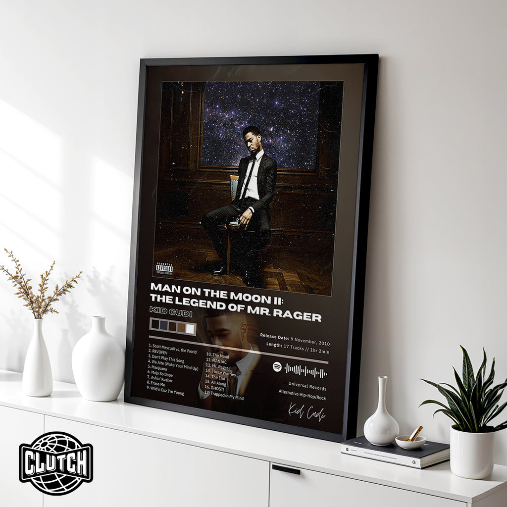 Kid Cudi 'Man On The Moon II: The Legend of Mr. Rager' Album Poster