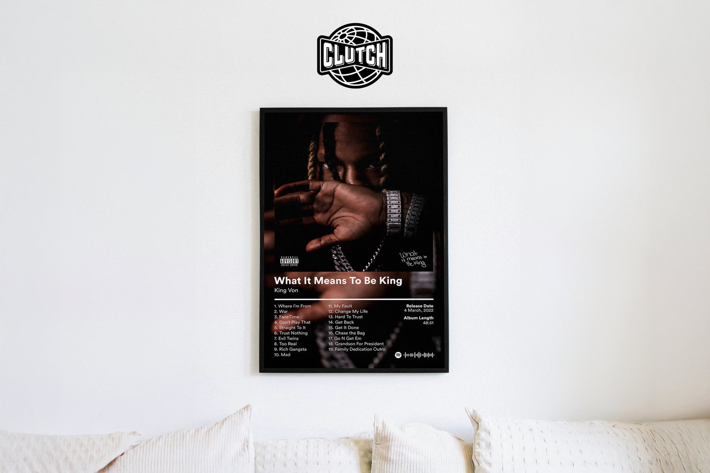 King Von 'What It Means To Be King' Album Poster