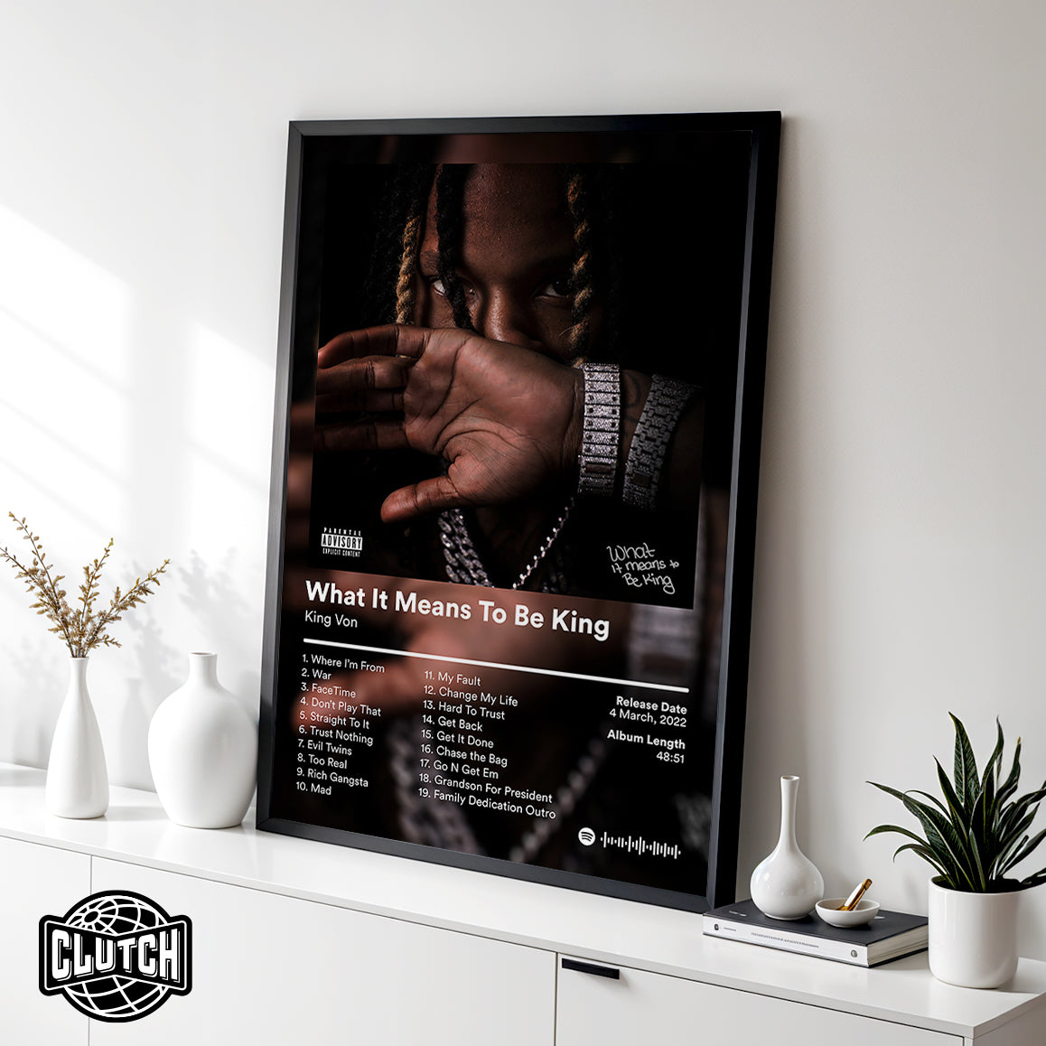 King Von 'What It Means To Be King' Album Poster