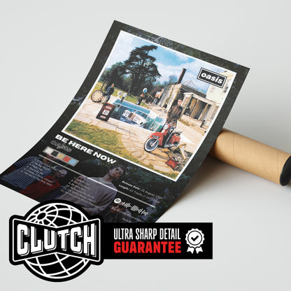 Oasis 'Be Here Now' Album Poster