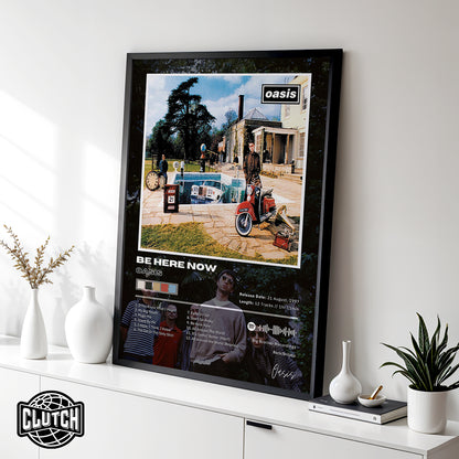 Oasis 'Be Here Now' Album Poster