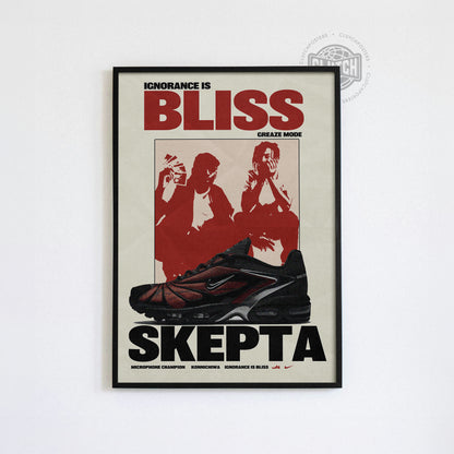 Skepta Ignorance Is Bliss Sneaker Poster