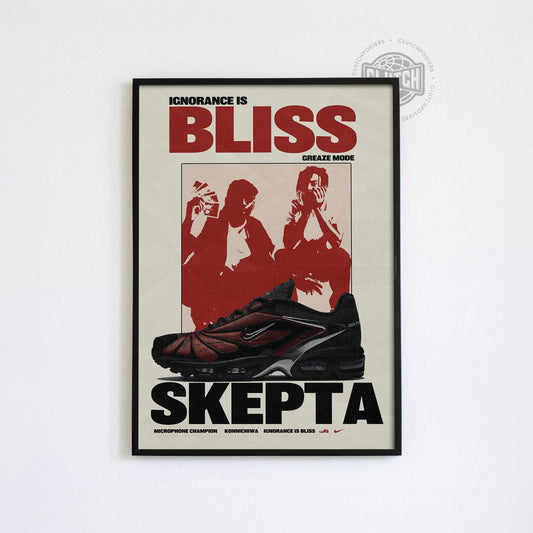 Skepta Ignorance Is Bliss Sneaker Poster