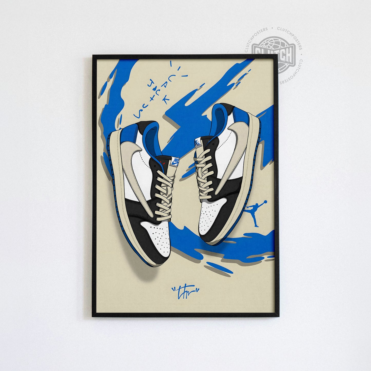 Nike Blue Cactus Jack Poster