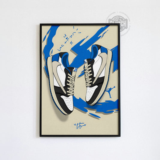 Nike Blue Cactus Jack Poster