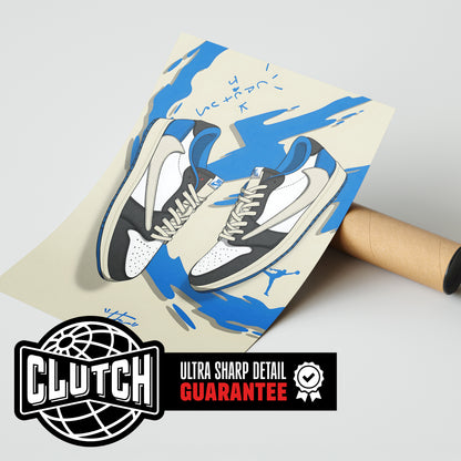 Nike Blue Cactus Jack Poster