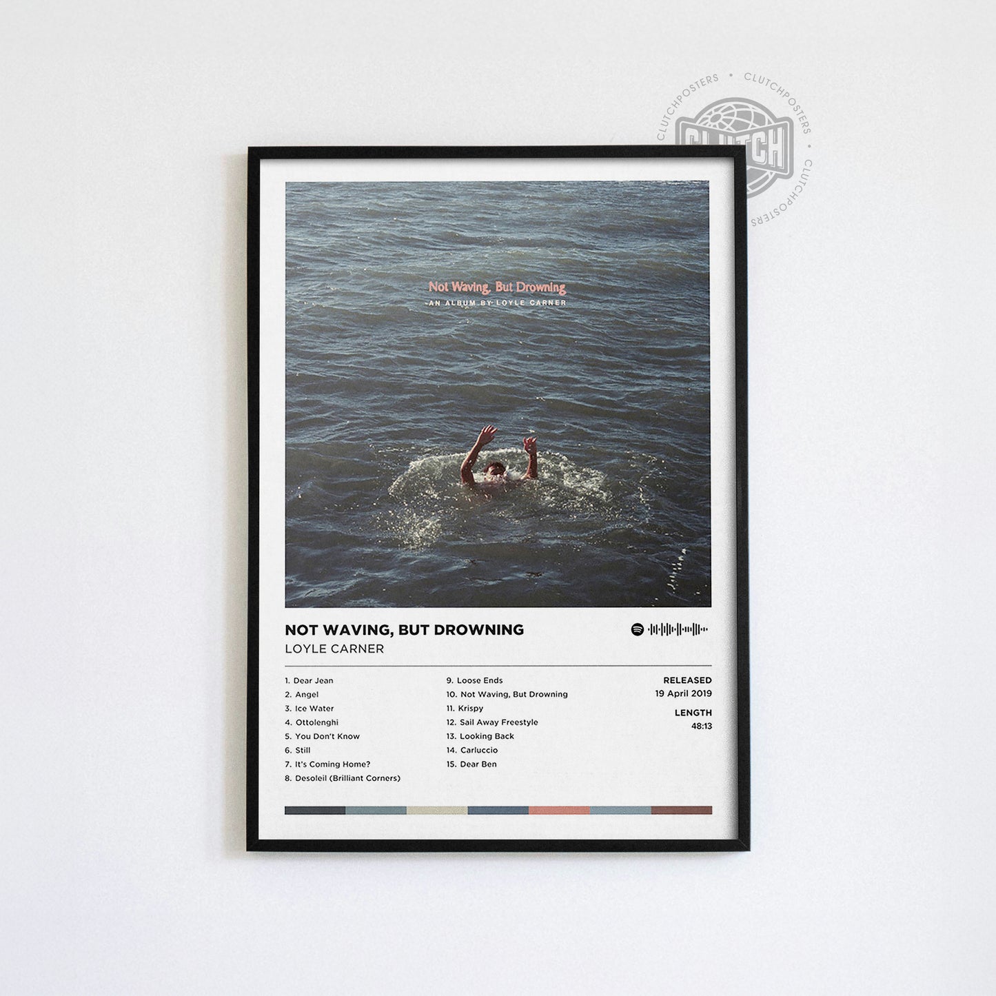Loyle Carner 'Not Waving, But Drowning' Album Poster