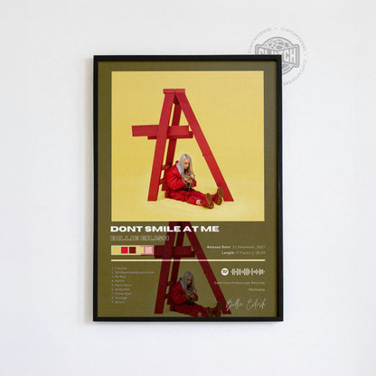 Billie Eilish 'Dont Smile At Me' Album Poster