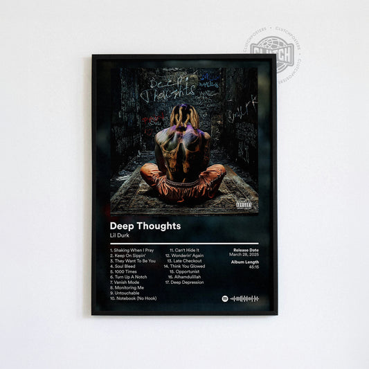 Lil Durk 'Deep Thoughts' Album Poster