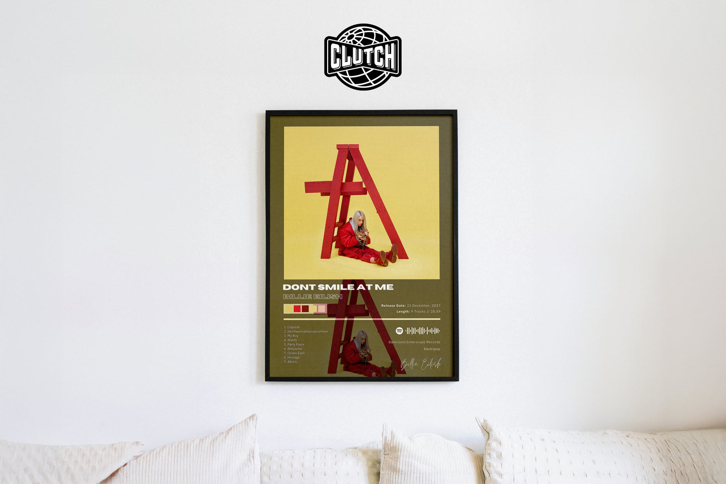 Billie Eilish 'Dont Smile At Me' Album Poster