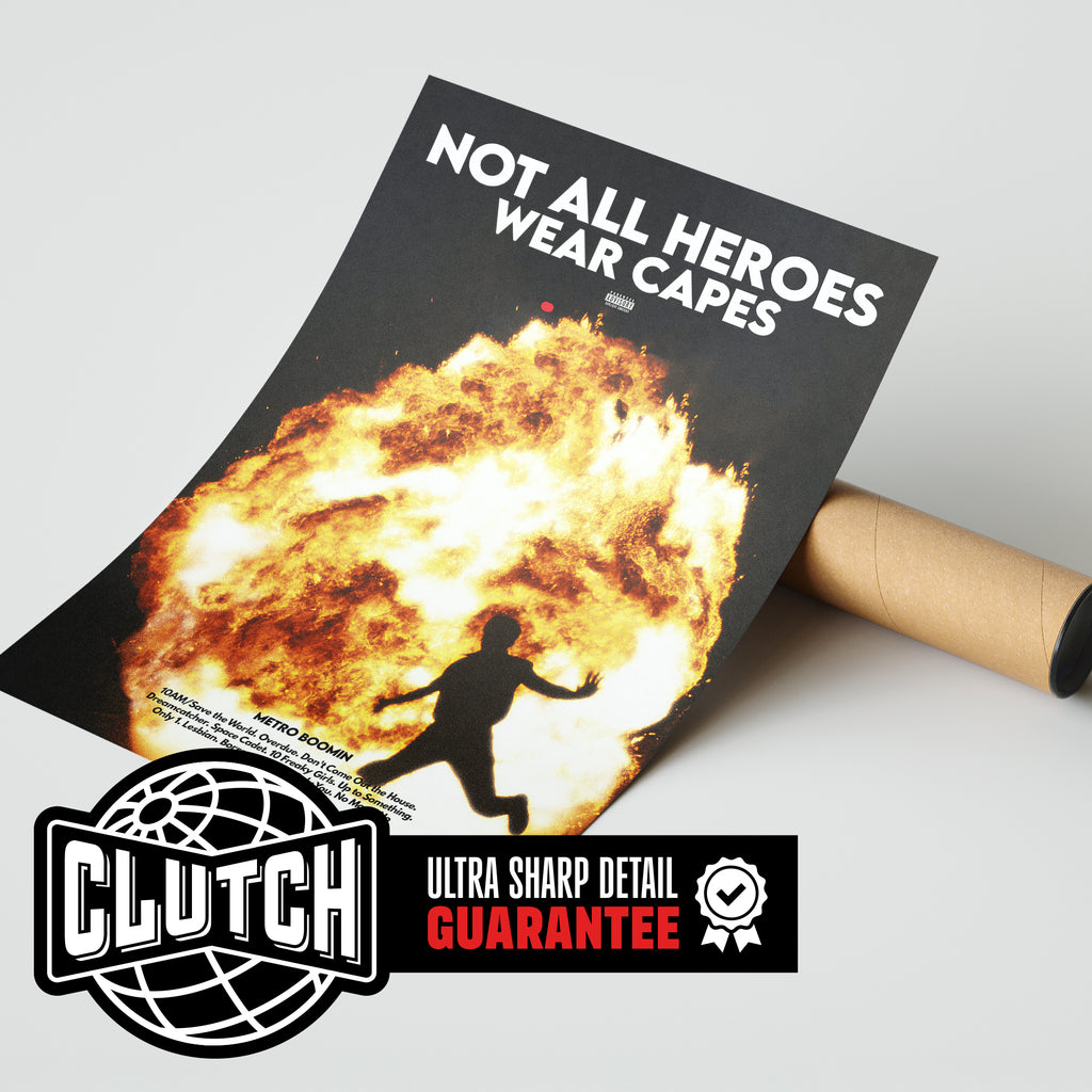 Metro Boomin 'Not All Heroes Wear Capes' Poster