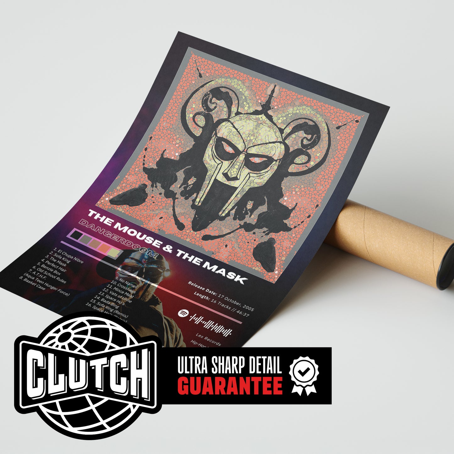 MF DOOM 'THE MOUSE & THE MASK' Album Poster