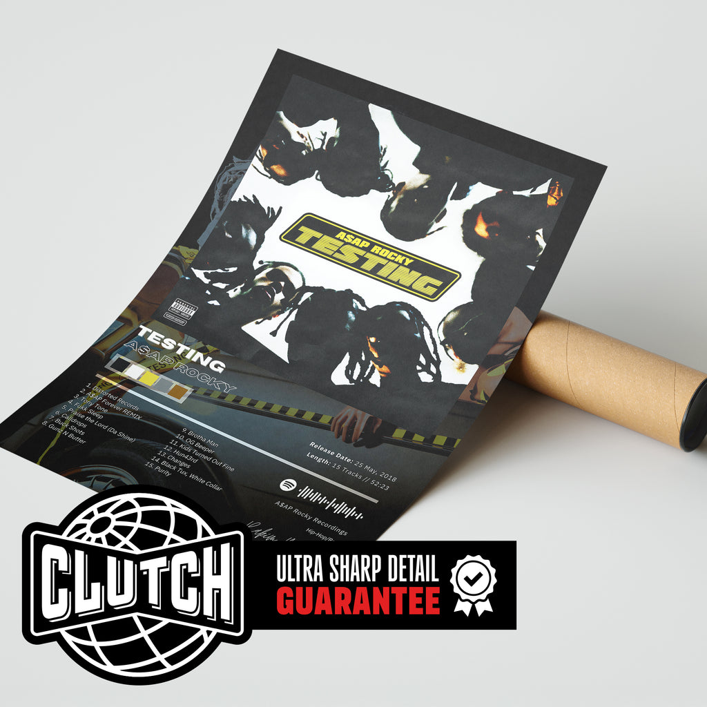 Asap Rocky 'Testing' Album Poster