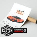 Mclaren 765 LT 'CORE' Car Poster