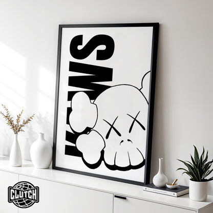 Kaws 'Skull' Poster