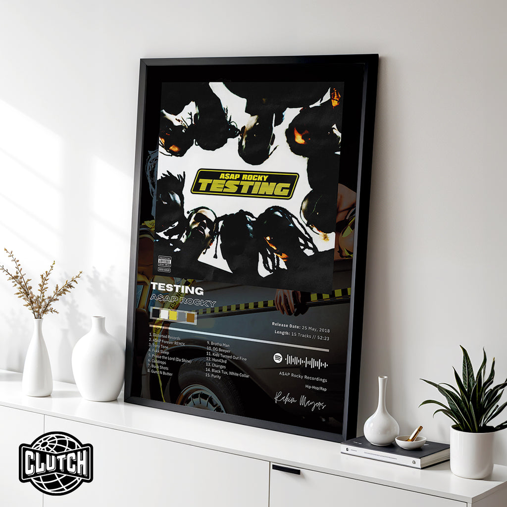 Asap Rocky 'Testing' Album Poster