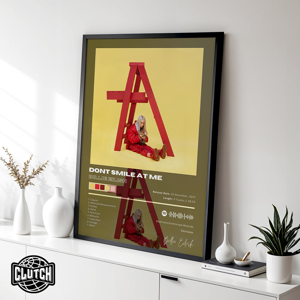 Billie Eilish 'Dont Smile At Me' Album Poster