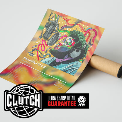 Rod Wave 'Beautiful Mind' Album Poster