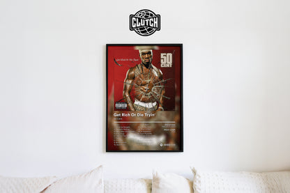 50 Cent 'Get Rich Or Die Tryin' Album Poster