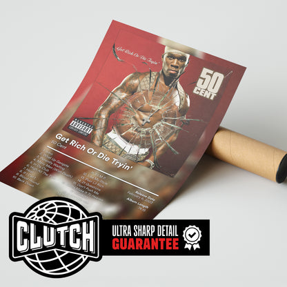 50 Cent 'Get Rich Or Die Tryin' Album Poster