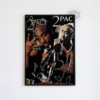 2PAC 'Me Against The World' Poster