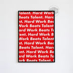 Hard Work Beats Talent Poster