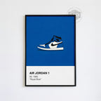 Jordan 1 Blue Poster
