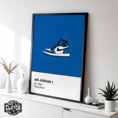 Jordan 1 Blue Poster