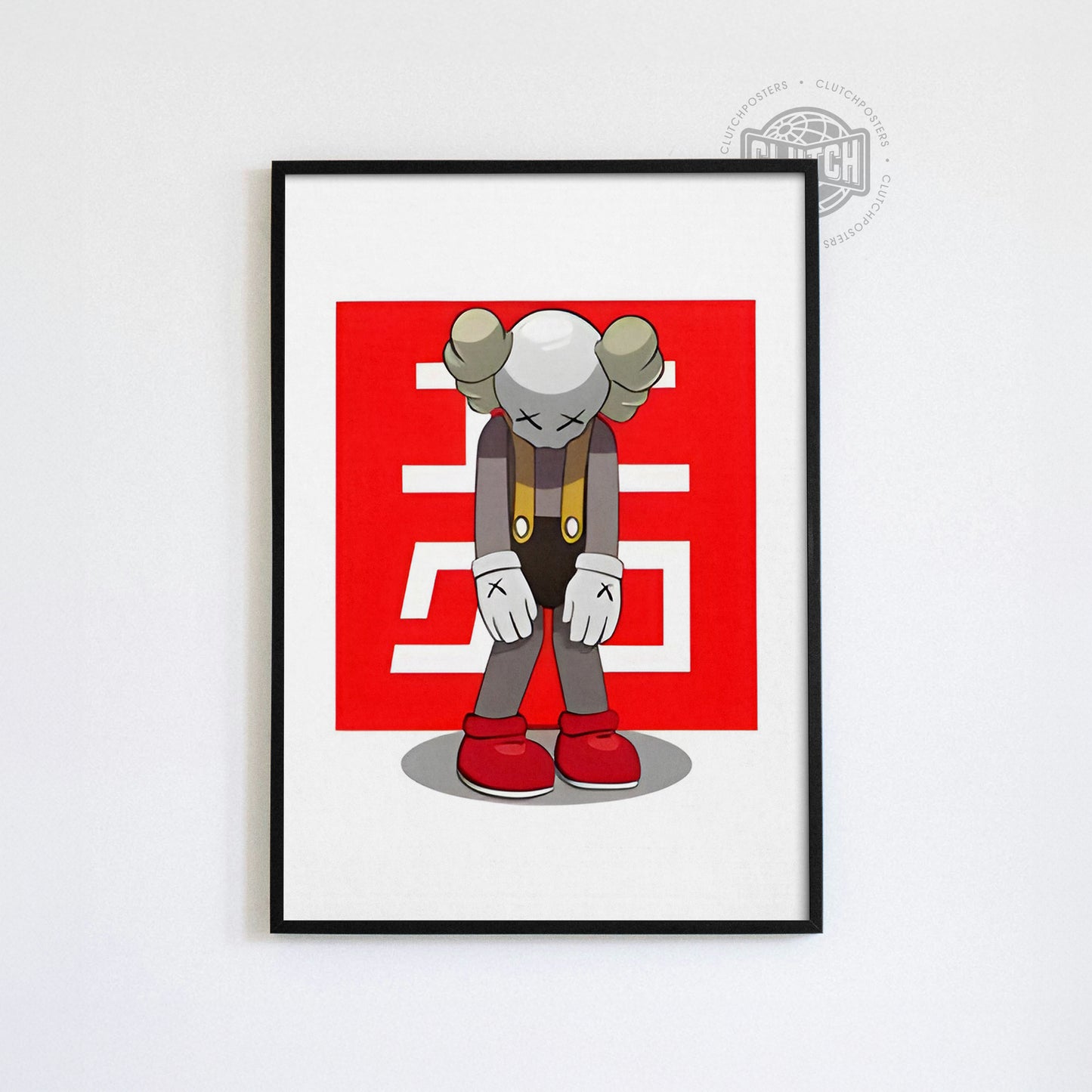 Kaws Sad Square Poster