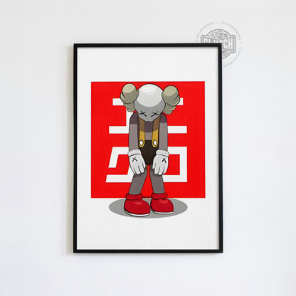 Kaws Sad Square Poster
