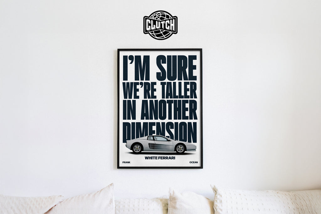 Frank Ocean 'White Ferrari' Poster