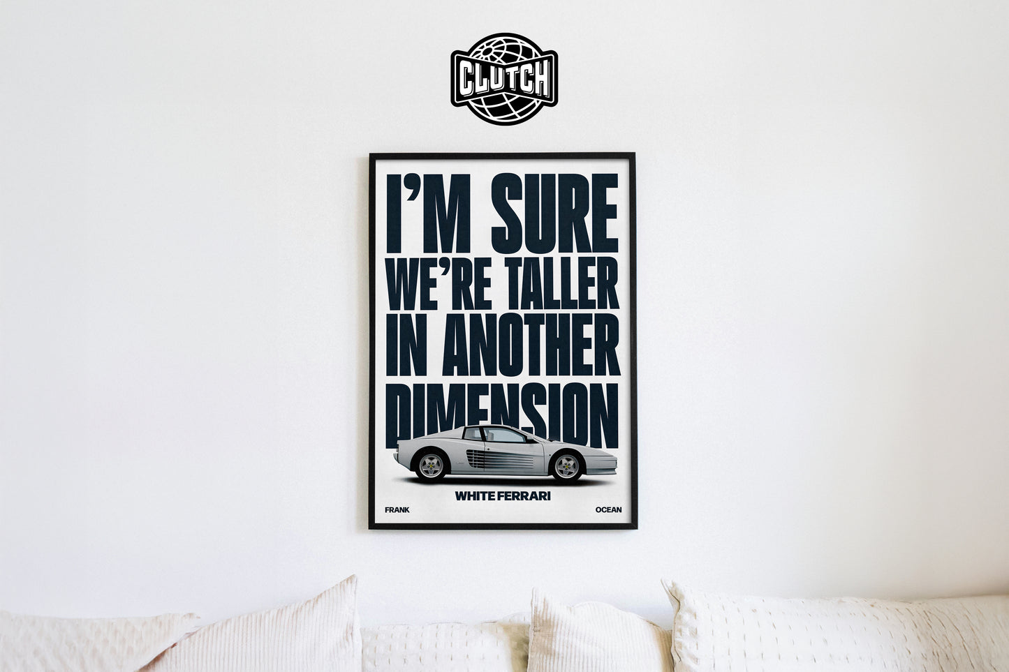Frank Ocean 'White Ferrari' Poster