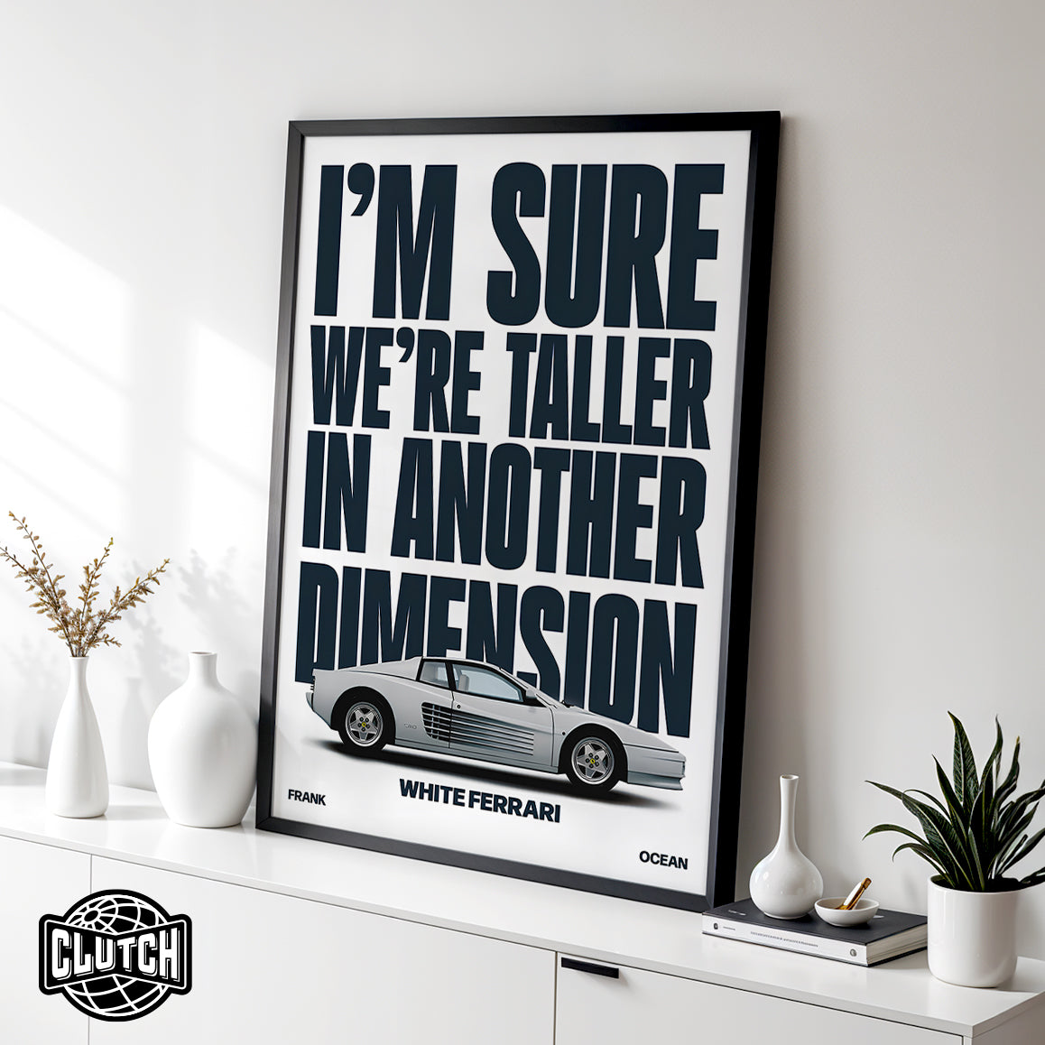 Frank Ocean 'White Ferrari' Poster