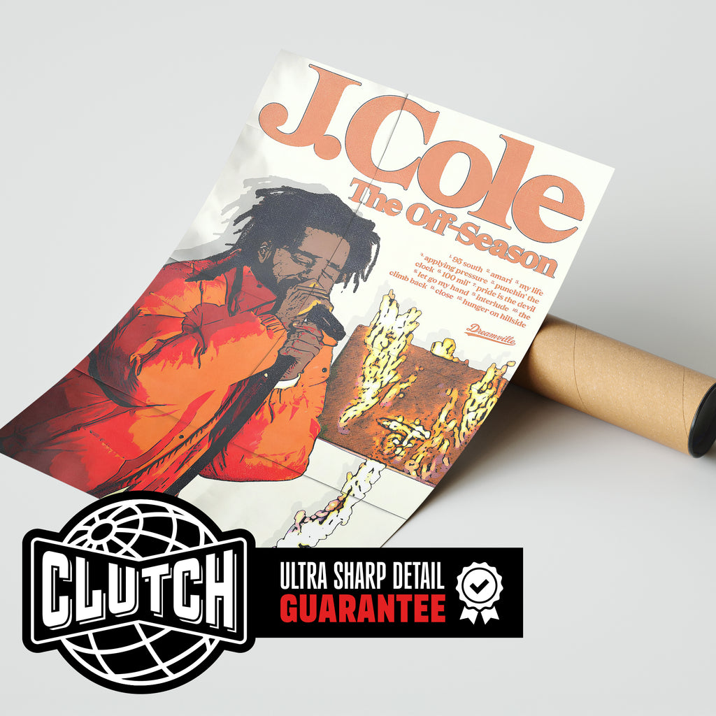 J Cole "The Off Season" Retro Poster
