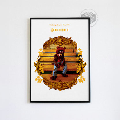 Kanye West 'The College Dropout' Spotify Poster