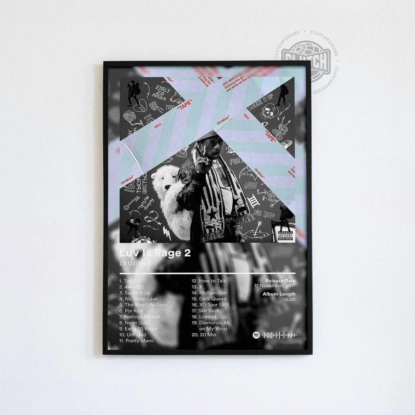 Lil Uzi Vert 'Luv Is Rage 2' Album Poster