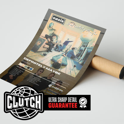 Oasis 'Definitely Maybe' Album Poster