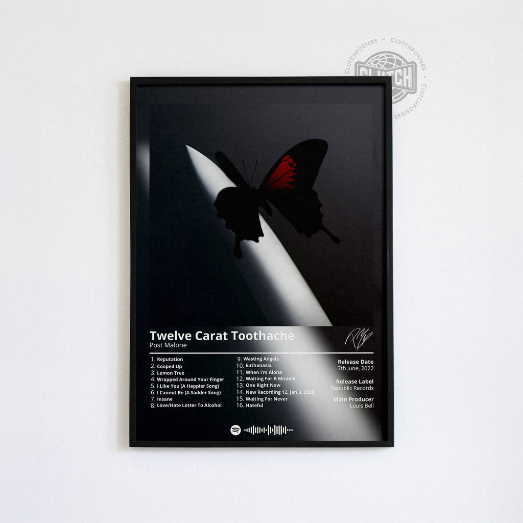 Post Malone 'Twelve Carat Toothache' Album Poster