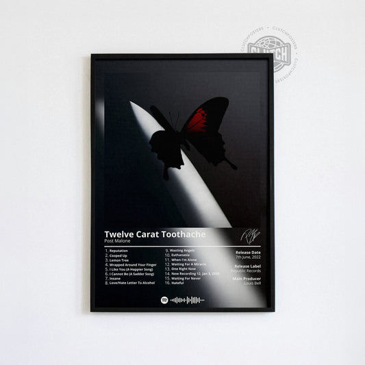 Post Malone 'Twelve Carat Toothache' Album Poster